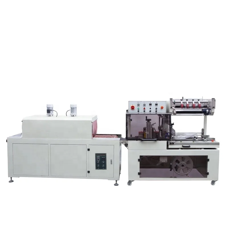 Automatic heat shrinking small bobbin paper maxi jumbo roll toilet paper wrapping package machine