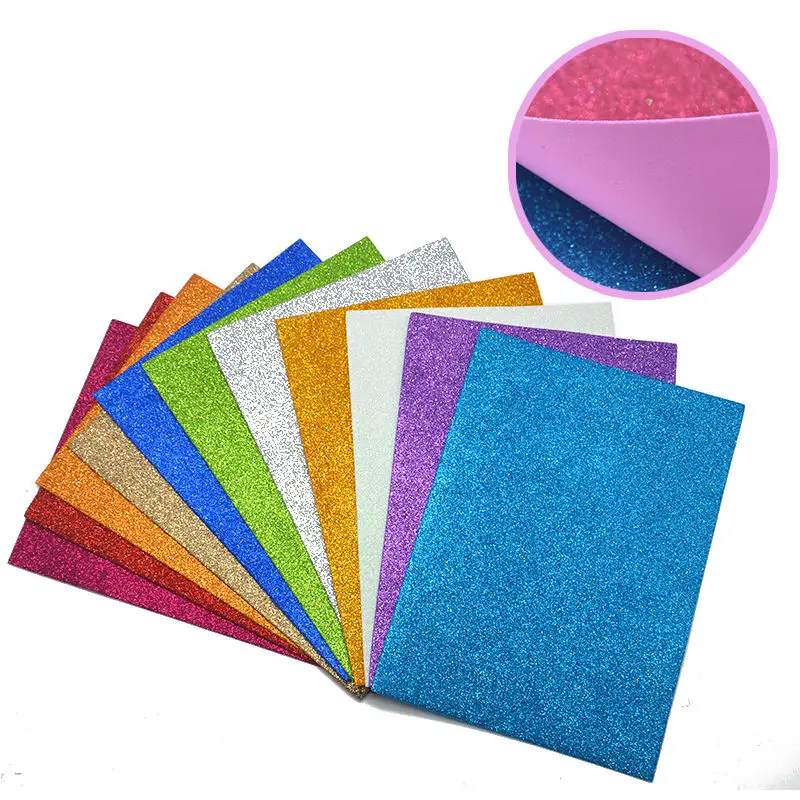 Craft Cutters Art Eva Glitter Foam Sheet Foam Sponge Sheets Decal Sheets Patch for Diy