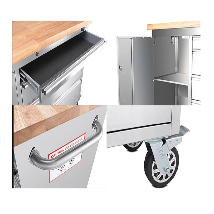 96 inch  Metal Heavy Duty Steel Garage Tool Cabinet High Quality Trolley Tool Chest