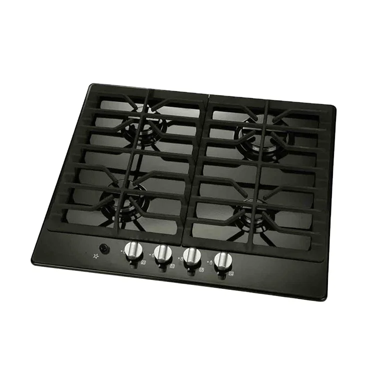 4 burners built in gas cooker hob black tempered glass cooktop best flame gas stove new for sale