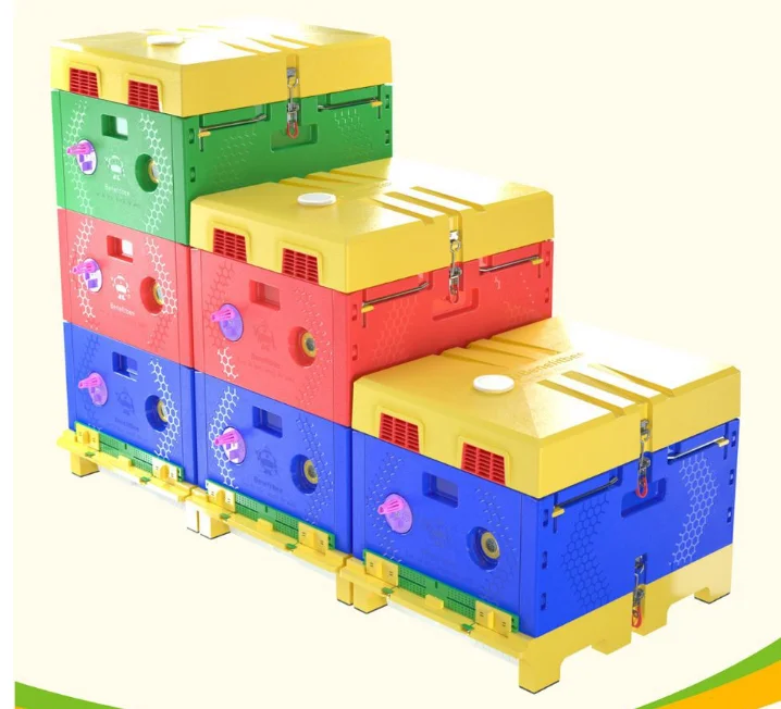 beekeeping equipment multi function plastic  langstroth beehive style bee box use for plastic bee hive box