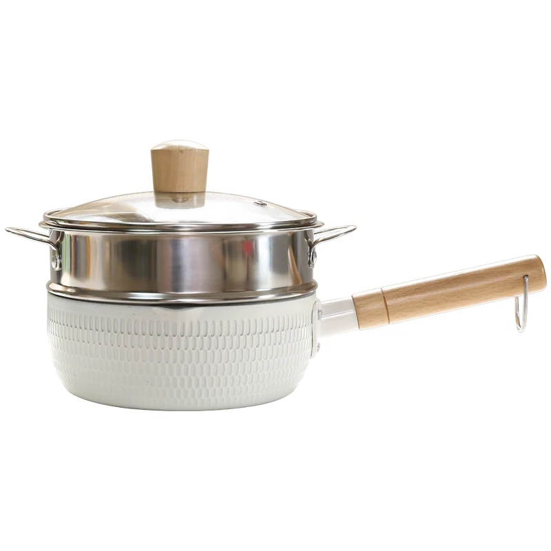 Hot Sale Milk Pan Non-stick Steamer Household  yukihira pot Multi-Functional Noodle Pot
