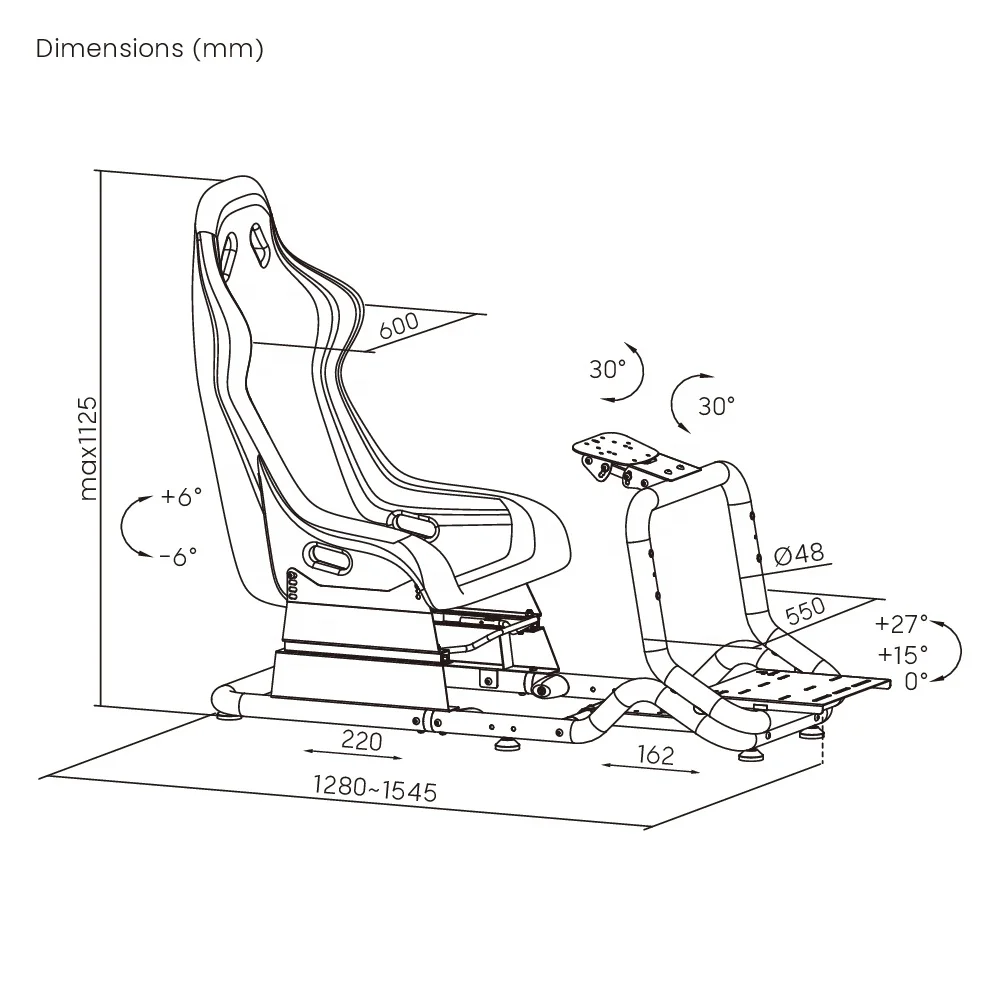 LRS07-BS Commercial Race Car Driving Simulators Portable Car Driving Play Game Racing Cockpit Simulator Seat Machines for Sale