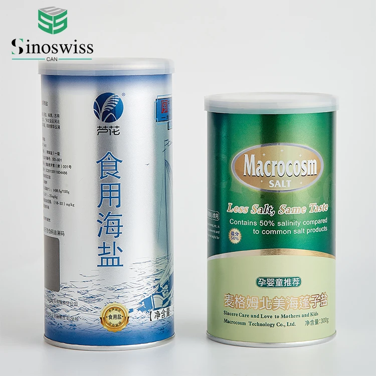 Customized Label Chili Powder Seasoning Paper Tube Spice Jars Packaging With Shaker Lid