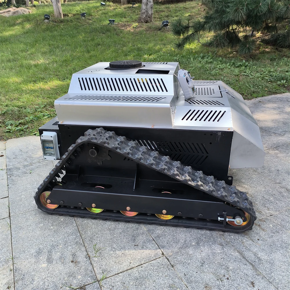 Forest Robot Crawler Remote Control Zero Turn Lawn Mowers Gasoline Grass Cutting Machine Slope Robotic Lawn Mower For Hills