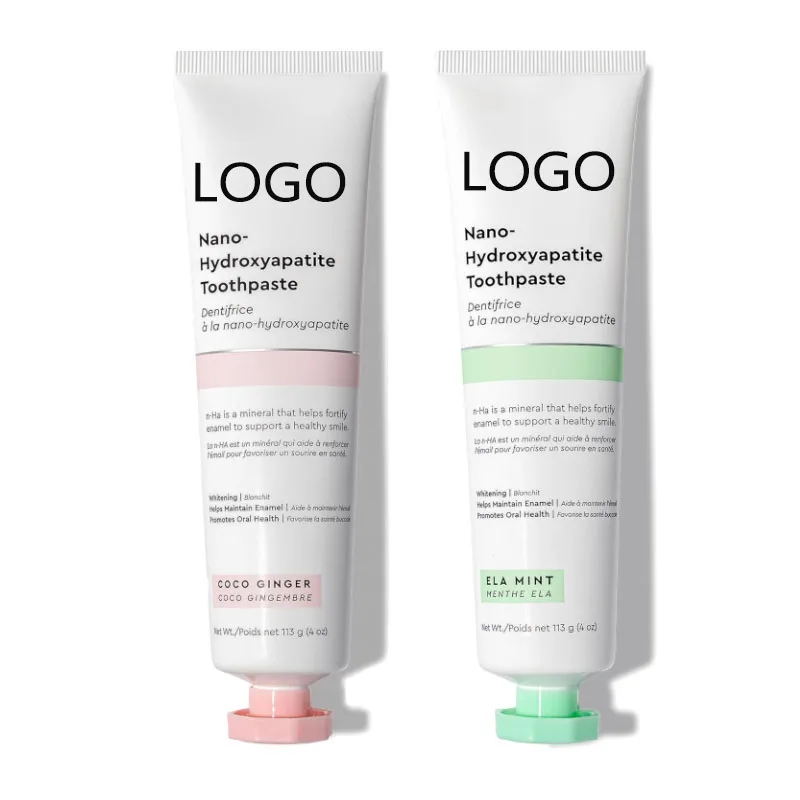 Custom Toothpaste Gel Professional Freshens Breath Fluoride Free Plant-Based Teeth Whitening Dense Foam Toothpaste Gel Oem