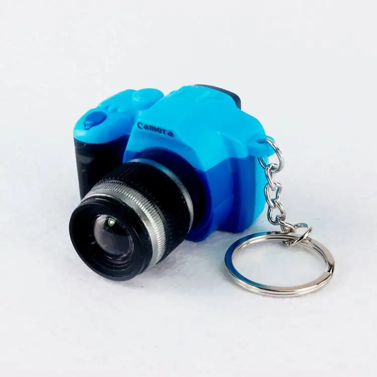 wholesale New 3d Keychain mini plastic flash DSLR Camera Keychain