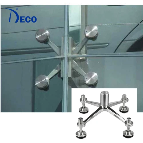 DECO factory custom stainless steel curtain walls system fitting glass spider