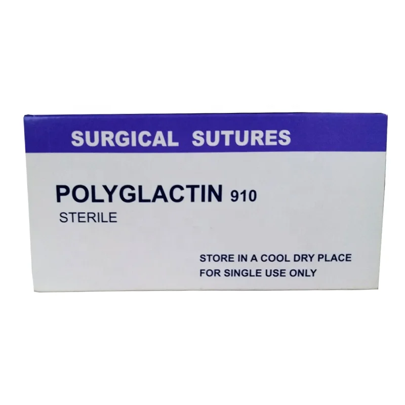 Disposable Surgical Sutures Thread Needle Absorbable Polyglycolic Acid Pdo Pga 910 Suture Surgical