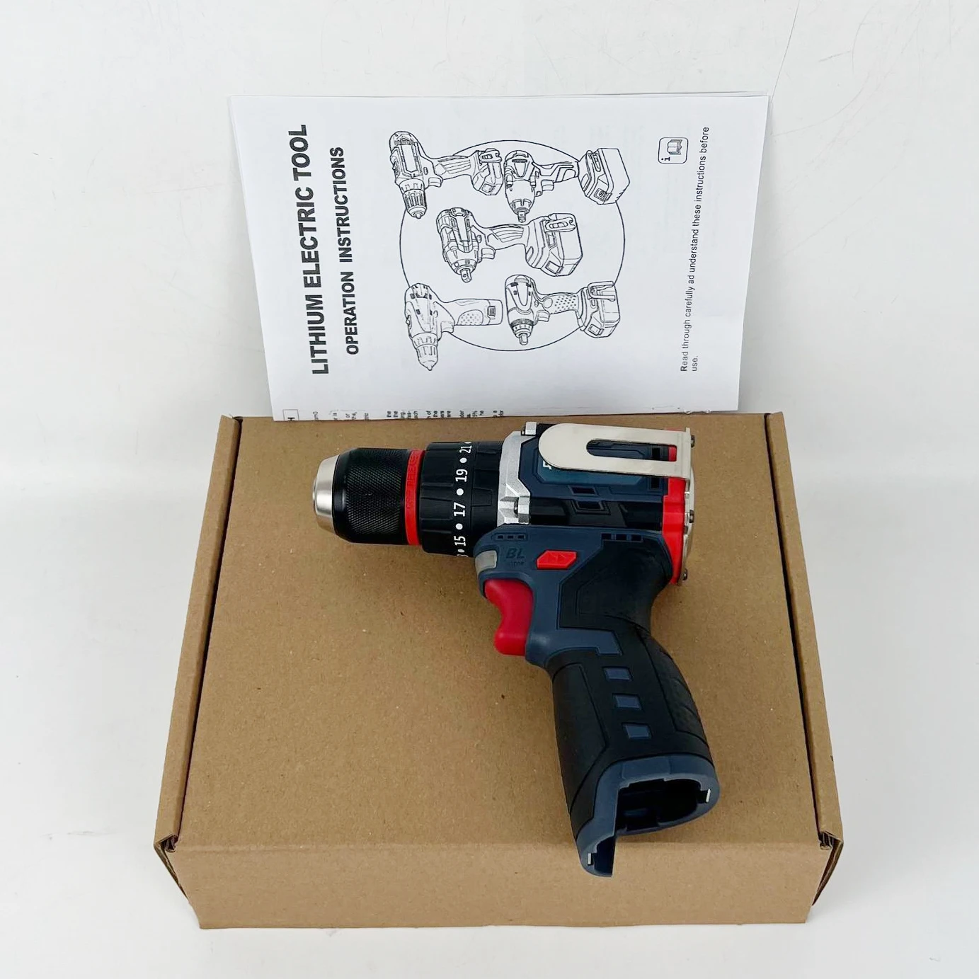 2024 Newest 16.8V Light Weighted Drill in Compact Brushless Drill Multi-function Power Drill Power Screwdriver with Hanging Hook