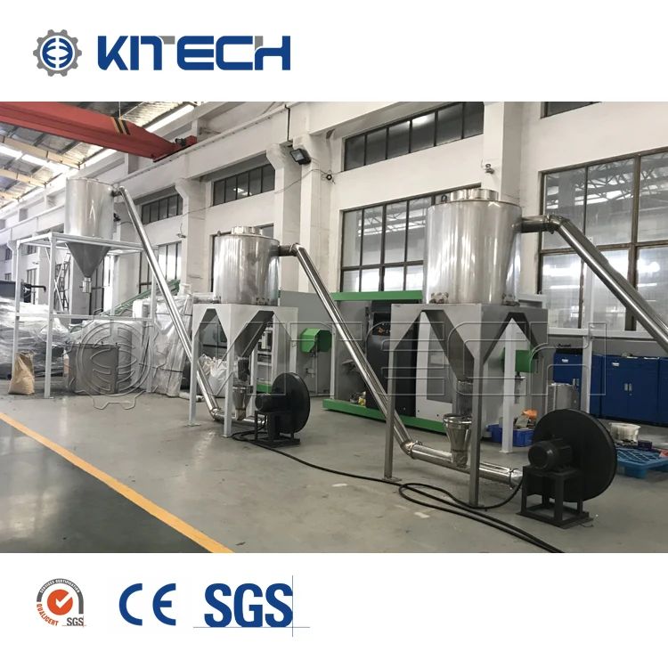 300-1200KGH PVC Conical Twin Screw Extruder Plastic Granulators