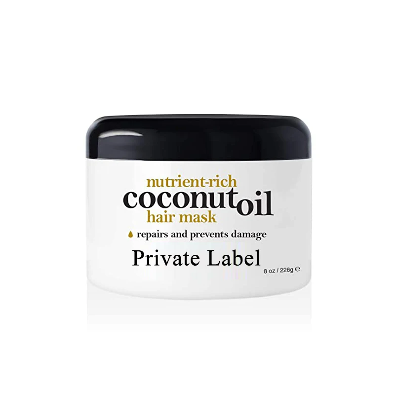 2020 New Coconut Oil Organic Hair Smooth Hair Cream Mask For Curly Hair