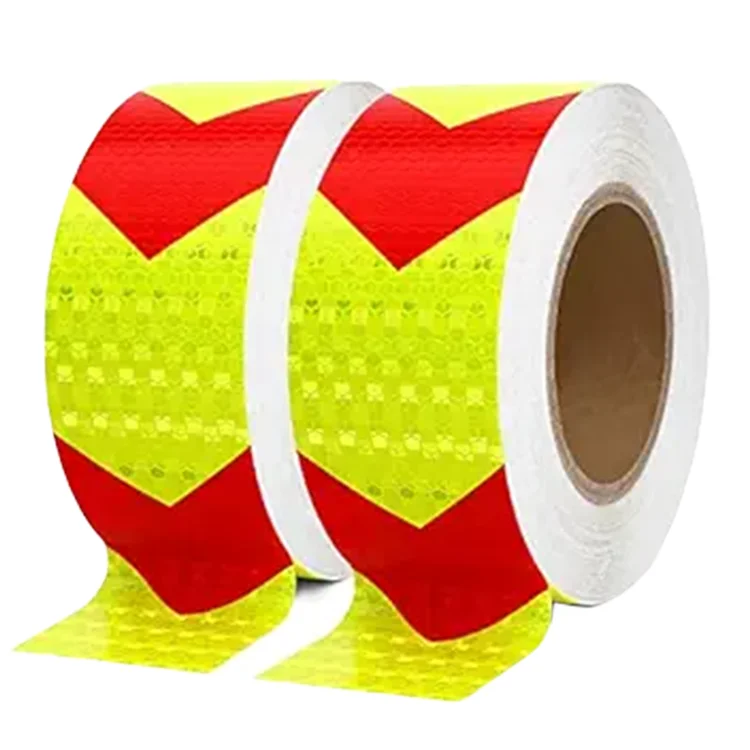 China Wholesale Reflective Material Polyester Fabric Reflector Tape Custom Reflective Floor Marking Tape 100mm
