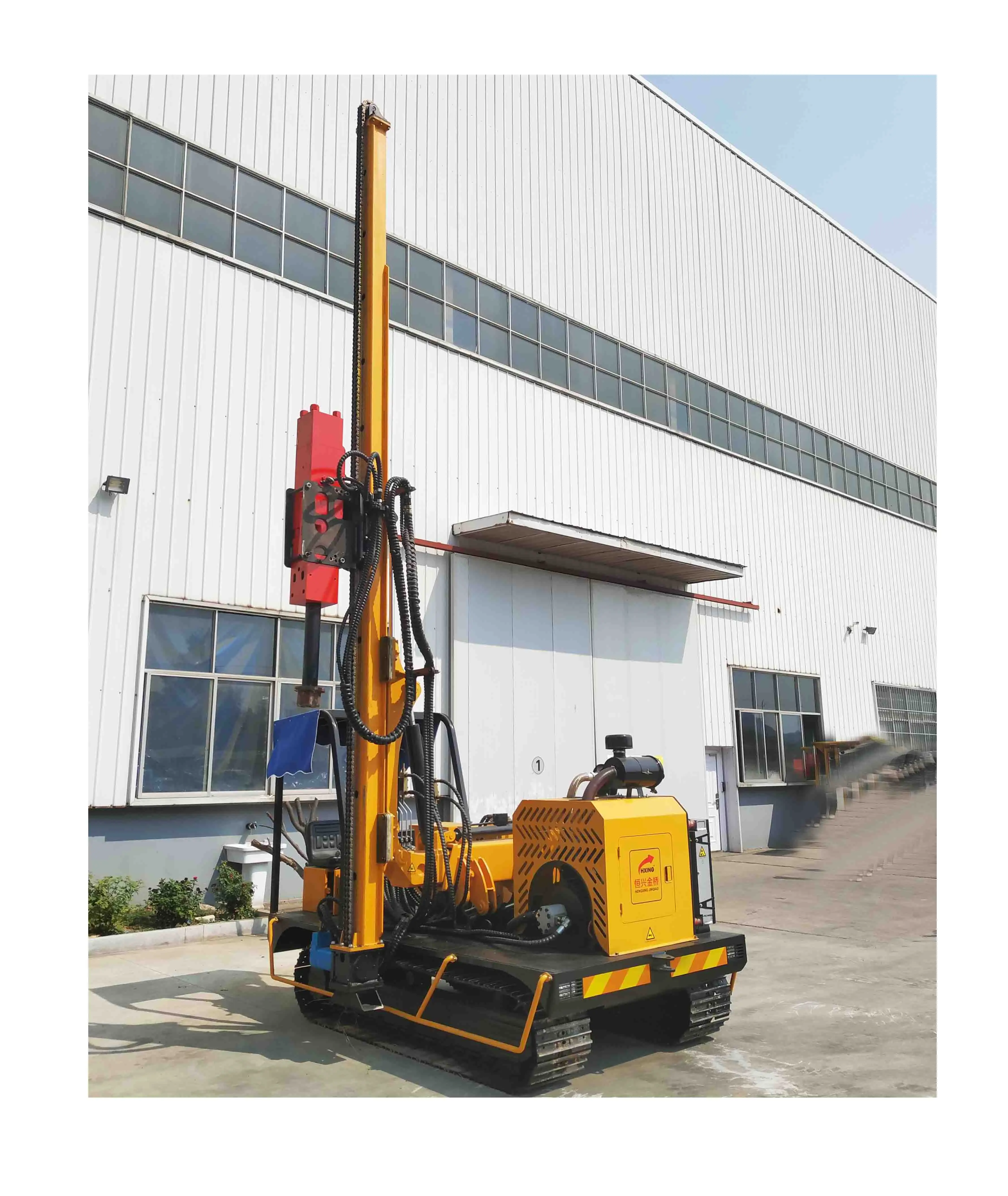 Pile driving machine engineering construction machinery for and PV power station HXR Hydraulic Solar Pile Driver bore pile