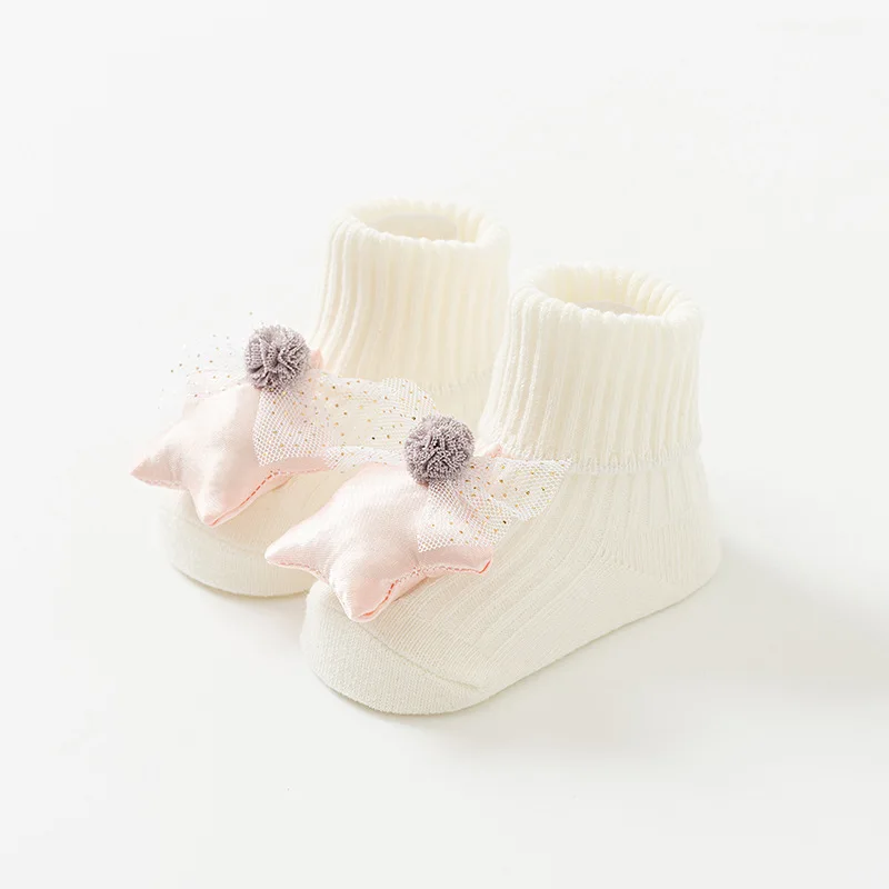 Wholesale Cotton Baby Socks Non Slip Floor Socks Autumn Winter Middle Tube Cartoon Baby Sock Shoe