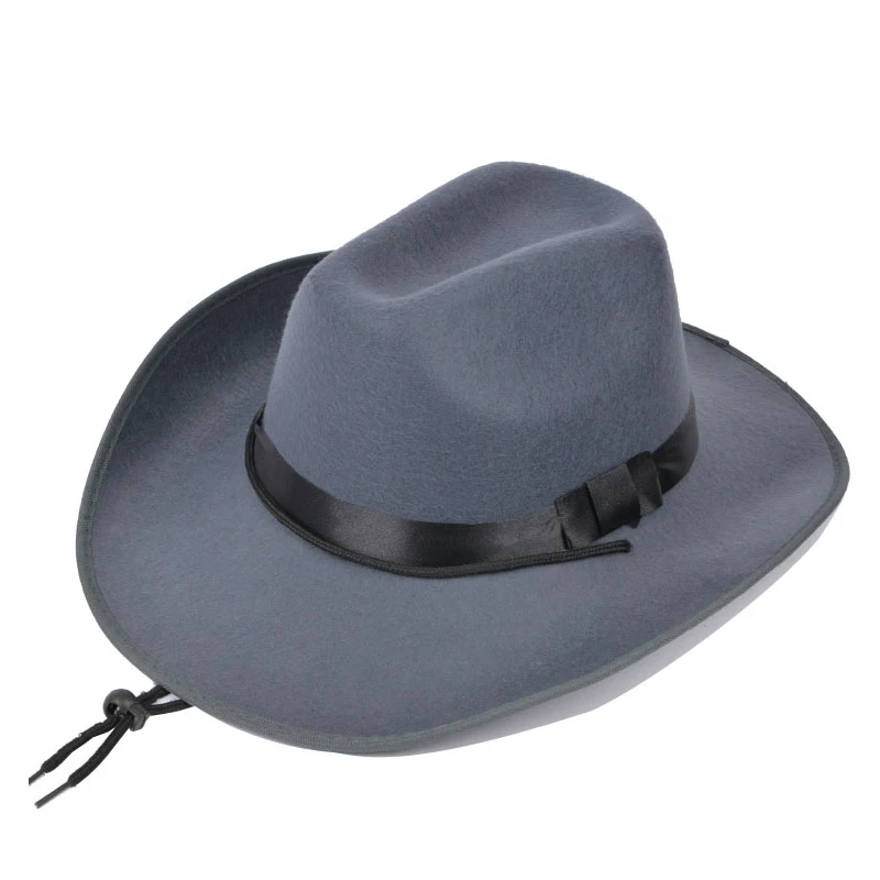 Custom Cowboy Hat Wholesale Mexico Brim Sombreros Western Felt Texas Cowboy Hats