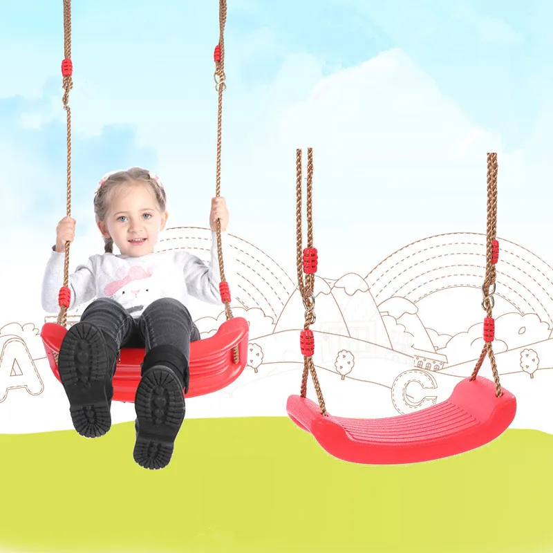 Red Plastic Swing Chair Outdoor Garden Swings Children Toys