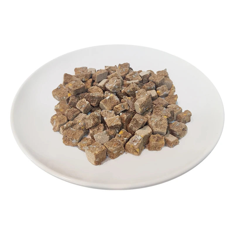 OEM Customized High Quality Freeze Dried Chicken Liver Cat Snack Healthy and Directly Factory Sold with Pumpkin Apple