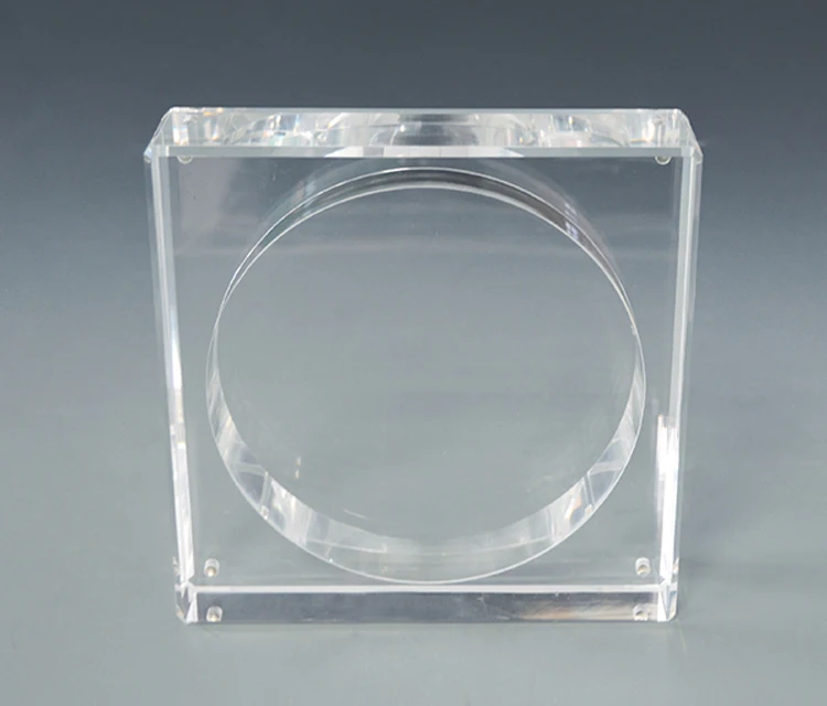 UV protection Memorabilia coin Display case Clear Plexiglass Preserved magnetic Acrylic case