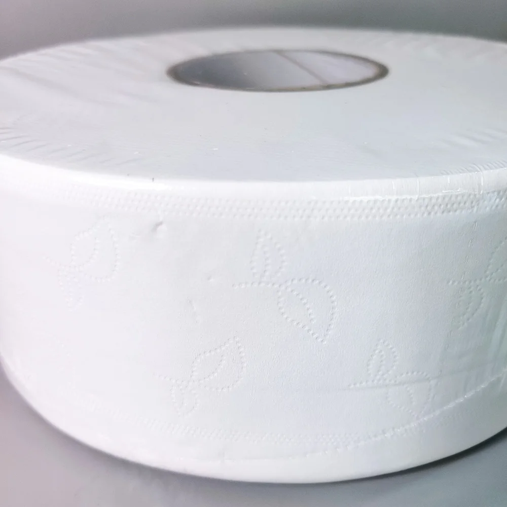 Commercial Eco Friendly Soft High Water Absorption Jumbo Roll Toilet Paper 2Ply Jumbo Roll Toilet Paper Roll