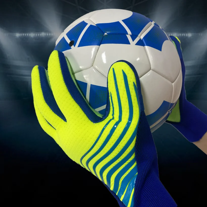 Custom high Quality Latex Protective Professional Kids Soccer Goalkeeper Gloves With Kids Finger Protection