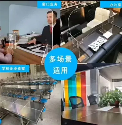 Pactic Sheet PET PSTG Office Desk Clear Acrylic Isolation Board