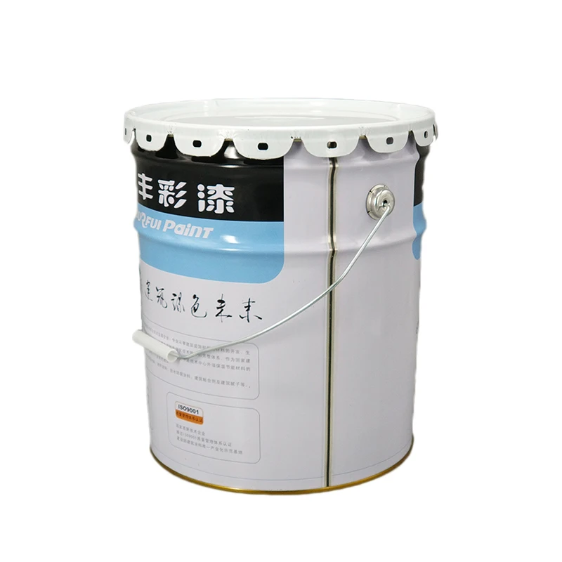 flower lid  pail 5gallon 18litre barrel drum container customized 20L round paint metal tin bucket