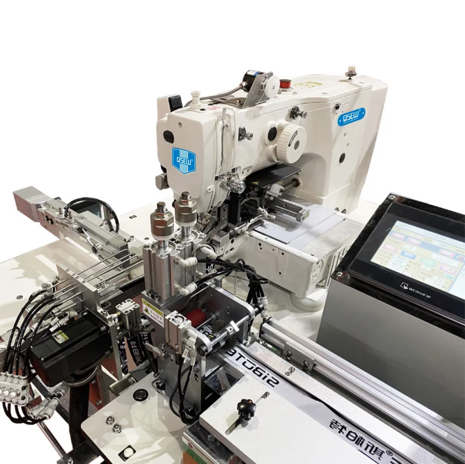 QS-436-ATB Electronic fully automatic auto cut auto feed direct drive elastic jointing industrial sewing machine
