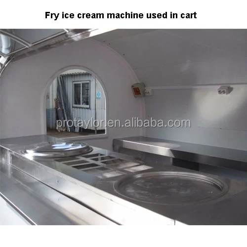 Quick Freezing Ice Cream Rolling Machine High Power Rate Commercial Fry Ice Cream Machine