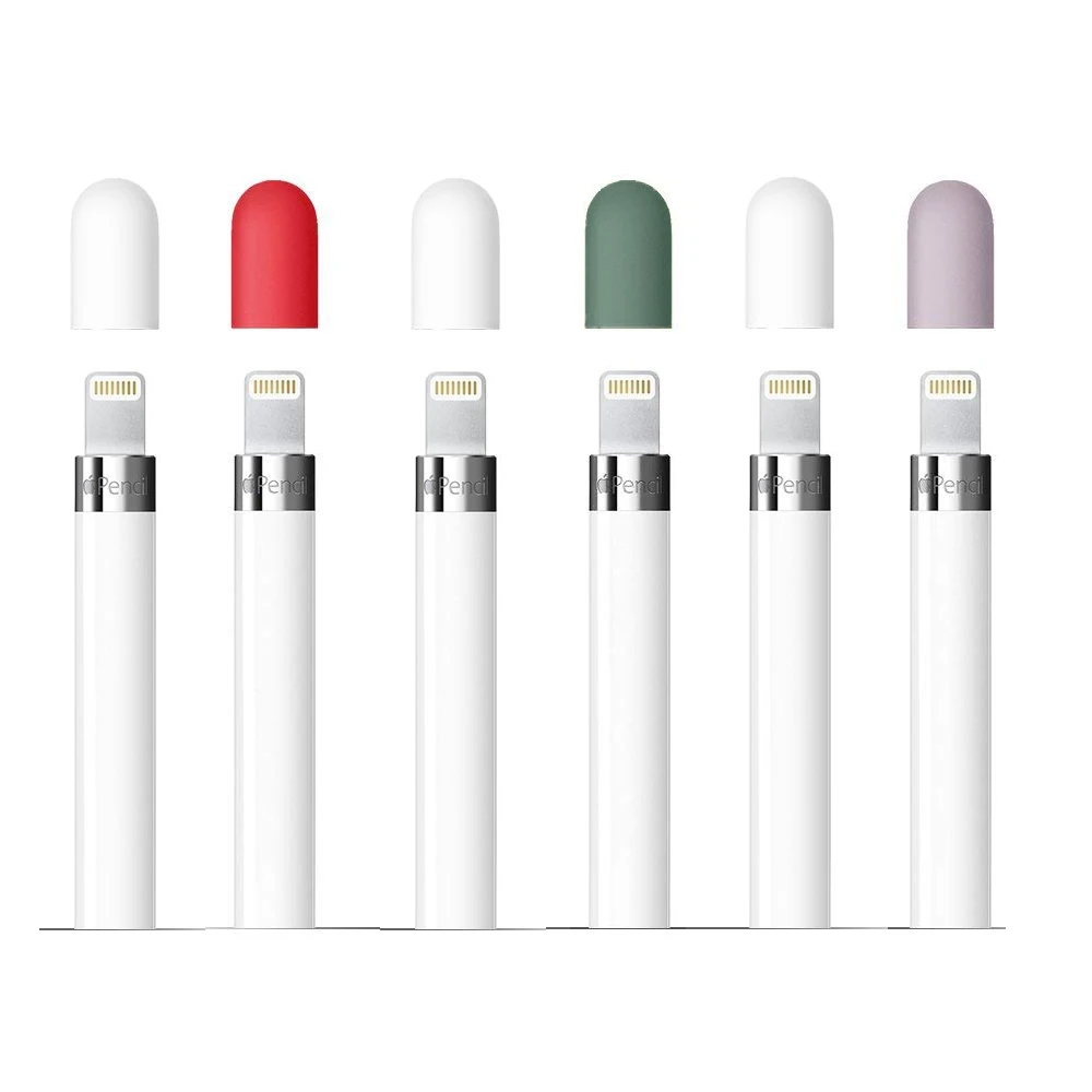 
Original color soft silicone pen keeper cover protective holder Silicone Pencil Tip Cover For Apple pencil cover 