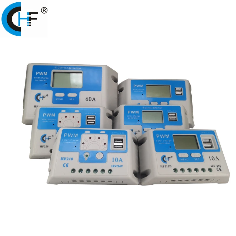 Hanf Manufacturer Multiple protections HF250D 50A 12/24V PV Input 50V High Quality Solar Charge Controller PWM
