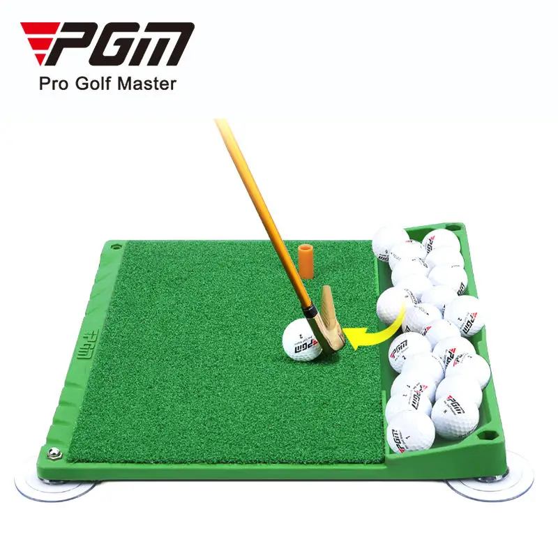 PGM DJD034 swing golf training rubber hitting mat all turf mats super tee golf mat with tray