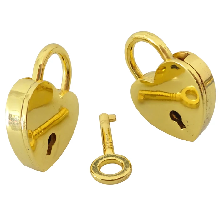 Cheap wedding lock small safety beautiful zinc alloy luggage lock heart shaped love padlock
