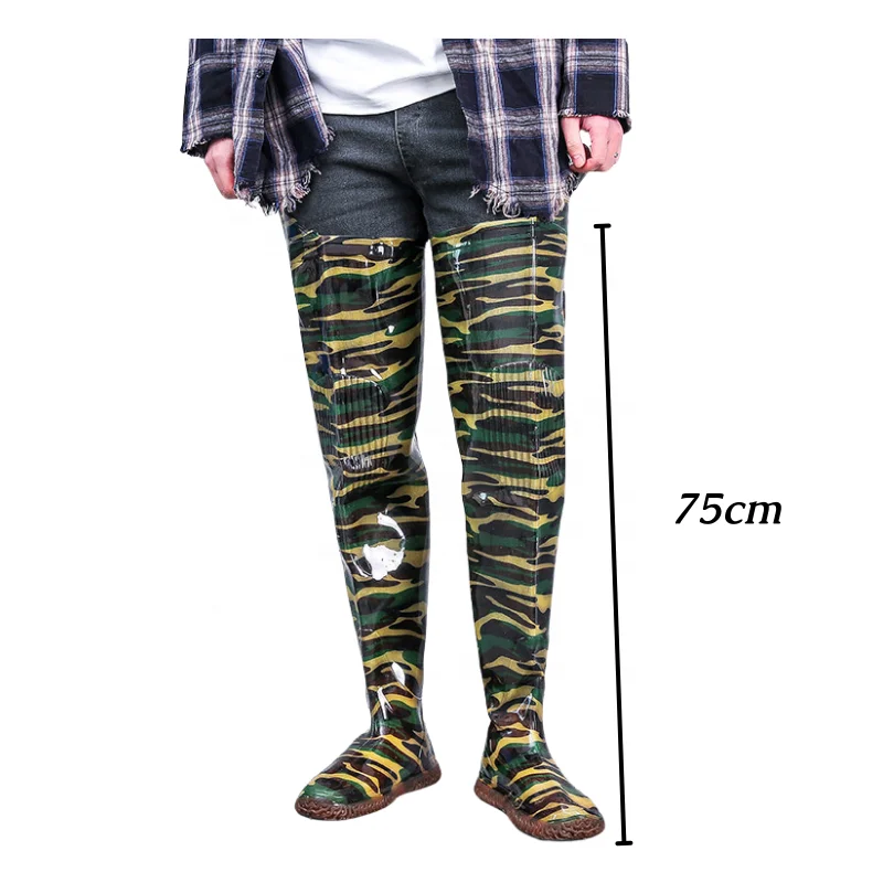 Green Waterproof Camouflage Integrated Planting Fishing Farm Jungle Adventure Boots Rice Paddy Boots
