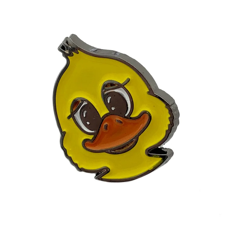  Personalized yellow shape make butterfly label pin badges for