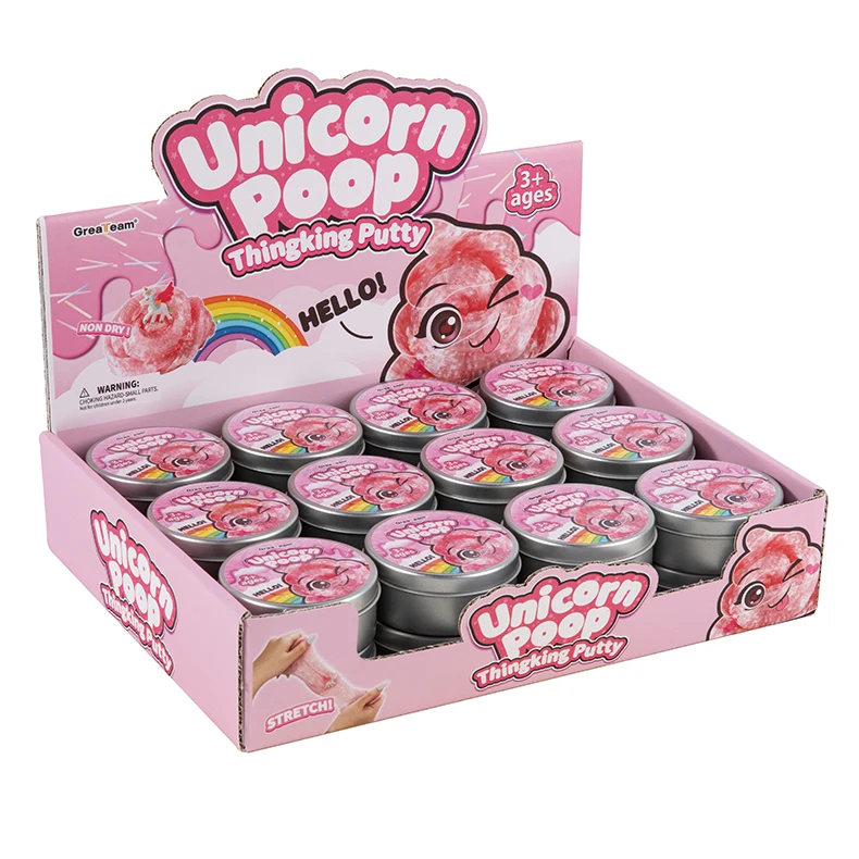 Hunicorn жвачка для уборки рук слайм эластичная глина игрушки кристаллическая мягкая игрушка-желе снятия стресса