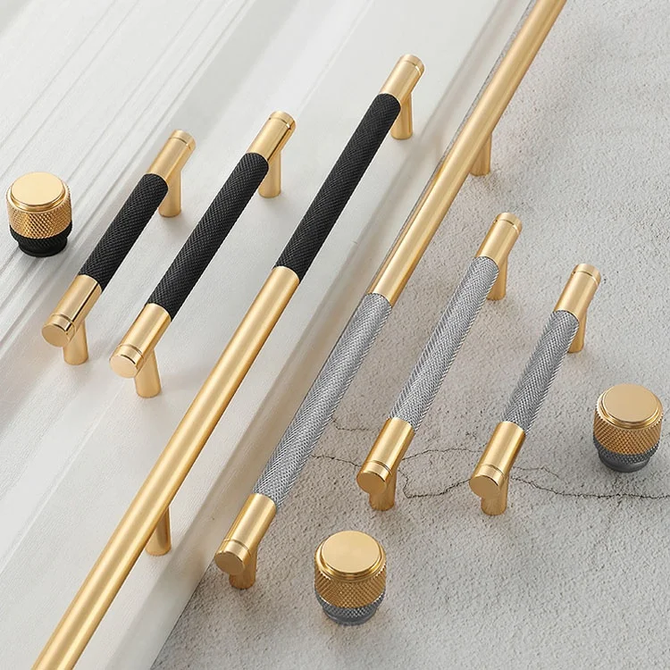 Custom Modern Hardware Furniture Cabinet Kitchen Handles Aluminum Wardrobe Cupboard Drawer Pull Bar Handle