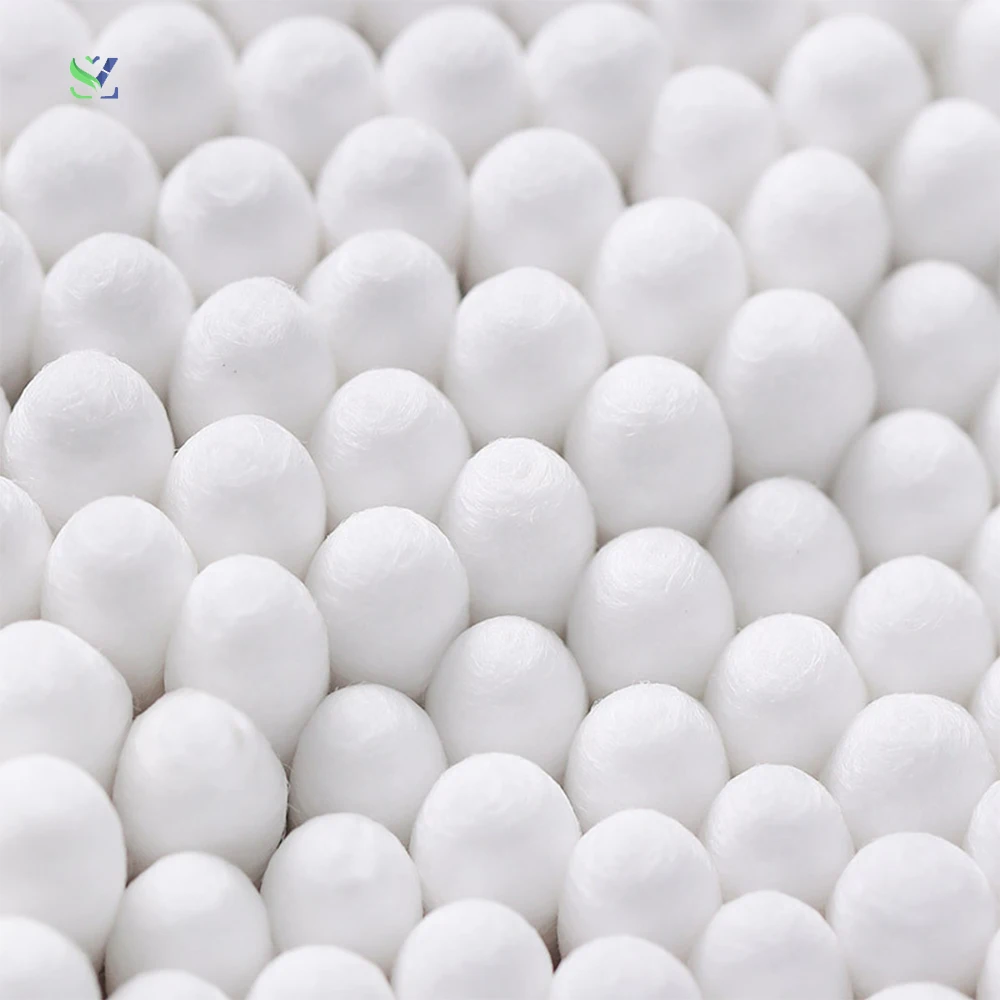 SZ Eco Friendly Cotton Swabs Wood Sticks Recyclable Biodegradable Wooden Cotton Buds For Ear Cleaning Makeup