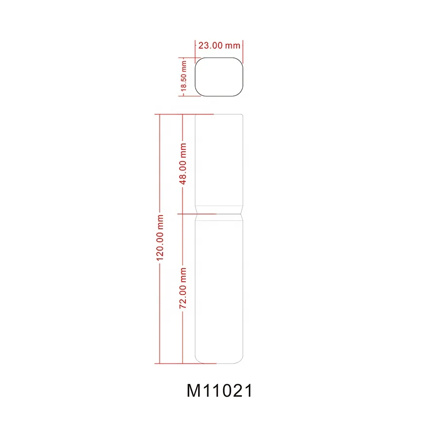 Unique rectangle blue plastic empty trendy container mascara bottle tubes with brushes
