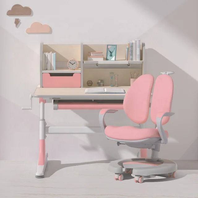 IGROW study desks for kids table ergonomic modern adjustable study desk
