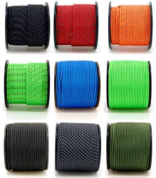 1/16 дюймовый микрошнур 100 футов шпуля москитный шнур 2 мм Паракорд микро парашютный шнур