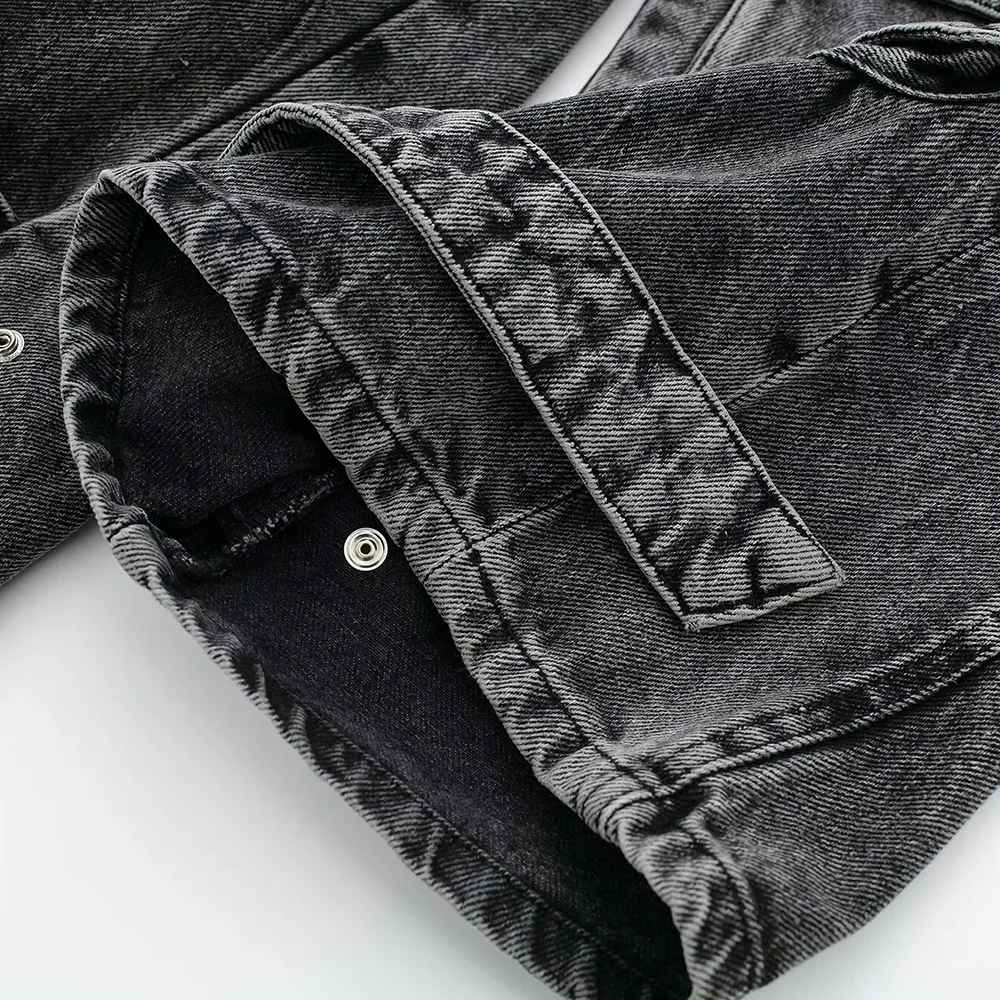 GDTEX ODM OEM jeans manufacturer women cargo pants with side pockets cargo jeans women