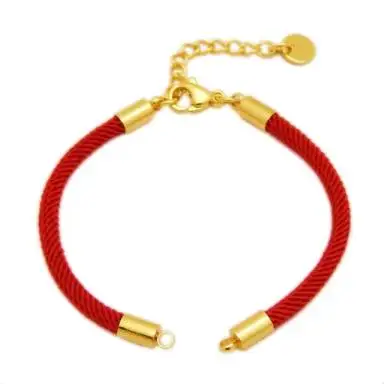3D I-shaped buckle waterproof hand rope bracelet for men and women wearing gold colored woven steel wire rope leather rope