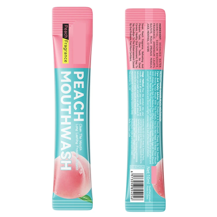 New Product Wholesale Natural Disposable Mouth wash 10ml Remove Bad Breath Alcohol Free Oral rinsing strips Mouthwash