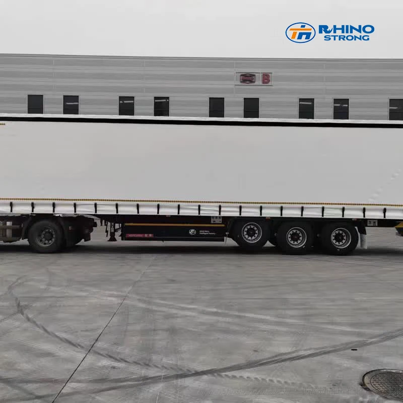 Cheap price new model semi-trailer 3 AXIS van trailer FOR SALE