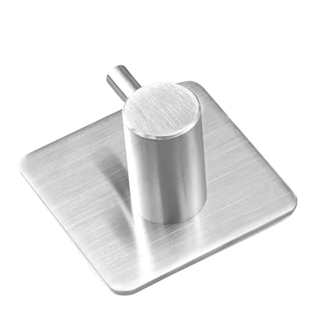 Amazon Top Sell Self Adhesive Bathroom Stainless Steel Robe Hook Set