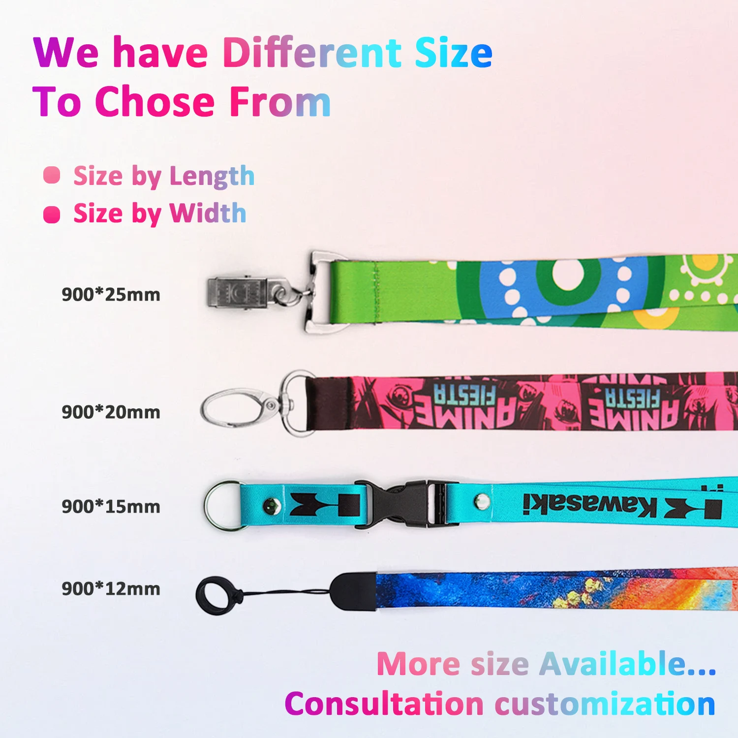 Personalised Eco Friendly Biodegradable custom Neck Strap Bamboo Recycled lanyard