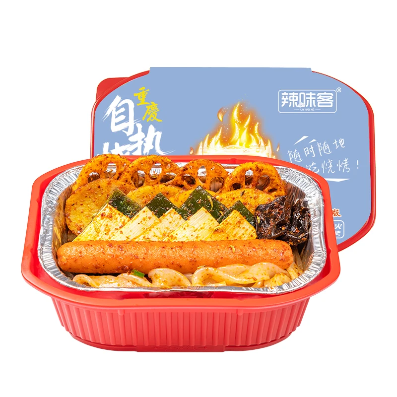 Portable Spicy Flavor Convenience Heating Instant Hotpot For Tourism
