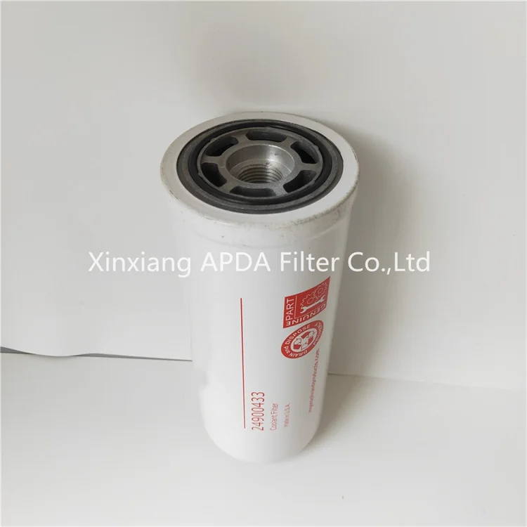 High performance spin on oil filter 24900433 for air compressor