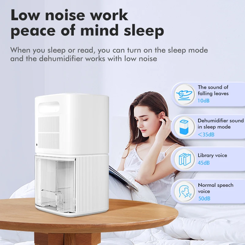 Dehumidifier Portable Mute Moisture Absorbers 1600ML Air Dehumidifier Anti-Mildew Purification Air Dryer For Bathroom Toilet